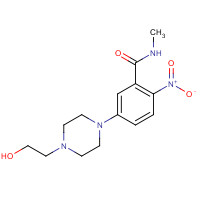 1224888-01-0 5-[4-(2-hydroxyethyl)piperazin-1-yl]-N-methyl-2-nitrobenzamide chemical structure