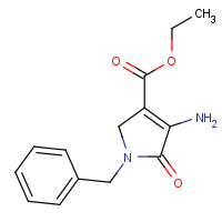 53720-95-9 ethyl 4-amino-1-benzyl-5-oxo-2H-pyrrole-3-carboxylate chemical structure