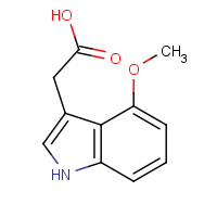 17897-49-3 2-(4-methoxy-1H-indol-3-yl)acetic acid chemical structure