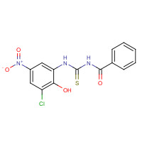 53501-41-0 N-[(3-chloro-2-hydroxy-5-nitrophenyl)carbamothioyl]benzamide chemical structure