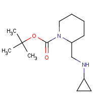 1289386-32-8 tert-butyl 2-[(cyclopropylamino)methyl]piperidine-1-carboxylate chemical structure