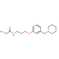 78273-80-0 2-hydroxy-N-[3-[3-(piperidin-1-ylmethyl)phenoxy]propyl]acetamide chemical structure