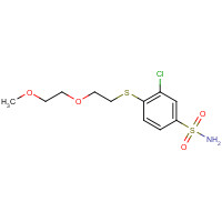 1257045-05-8 3-chloro-4-[2-(2-methoxyethoxy)ethylsulfanyl]benzenesulfonamide chemical structure