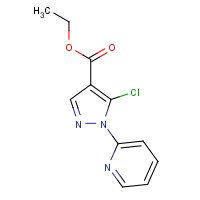 98475-61-7 ethyl 5-chloro-1-pyridin-2-ylpyrazole-4-carboxylate chemical structure
