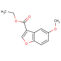 1179986-55-0 ethyl 5-methoxy-1-benzofuran-3-carboxylate chemical structure