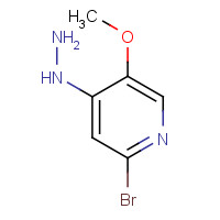 1441740-97-1 (2-bromo-5-methoxypyridin-4-yl)hydrazine chemical structure