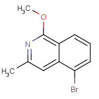 1215767-98-8 5-bromo-1-methoxy-3-methylisoquinoline chemical structure