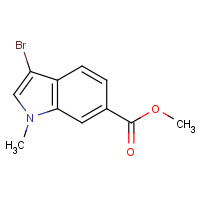 1186663-45-5 methyl 3-bromo-1-methylindole-6-carboxylate chemical structure