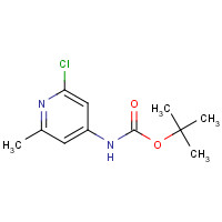 1266335-92-5 tert-butyl N-(2-chloro-6-methylpyridin-4-yl)carbamate chemical structure