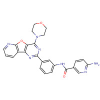 371942-69-7 6-amino-N-[3-(4-morpholin-4-ylpyrido[2,3]furo[2,4-b]pyrimidin-2-yl)phenyl]pyridine-3-carboxamide chemical structure
