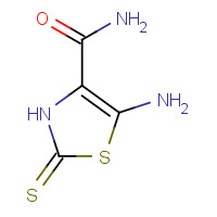 52868-63-0 5-amino-2-sulfanylidene-3H-1,3-thiazole-4-carboxamide chemical structure