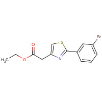 78742-99-1 ethyl 2-[2-(3-bromophenyl)-1,3-thiazol-4-yl]acetate chemical structure