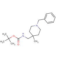 1345728-58-6 tert-butyl N-[(1-benzyl-4-methylpiperidin-4-yl)methyl]carbamate chemical structure