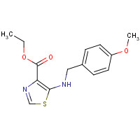 874288-81-0 ethyl 5-[(4-methoxyphenyl)methylamino]-1,3-thiazole-4-carboxylate chemical structure