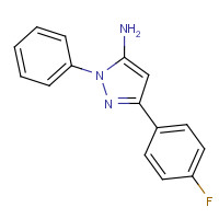 72411-53-1 5-(4-fluorophenyl)-2-phenylpyrazol-3-amine chemical structure