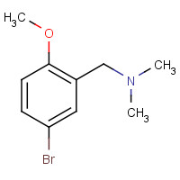 7078-90-2 1-(5-bromo-2-methoxyphenyl)-N,N-dimethylmethanamine chemical structure