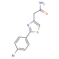 17969-37-8 2-[2-(4-bromophenyl)-1,3-thiazol-4-yl]acetamide chemical structure