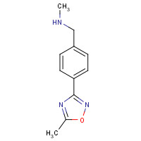 857283-77-3 N-methyl-1-[4-(5-methyl-1,2,4-oxadiazol-3-yl)phenyl]methanamine chemical structure