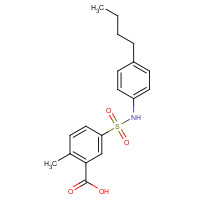 377769-51-2 5-[(4-butylphenyl)sulfamoyl]-2-methylbenzoic acid chemical structure