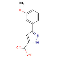 890591-64-7 3-(3-methoxyphenyl)-1H-pyrazole-5-carboxylic acid chemical structure