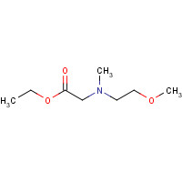 616882-60-1 ethyl 2-[2-methoxyethyl(methyl)amino]acetate chemical structure