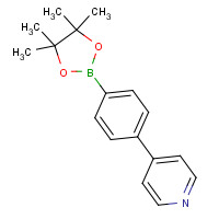 1009033-87-7 4-[4-(4,4,5,5-tetramethyl-1,3,2-dioxaborolan-2-yl)phenyl]pyridine chemical structure