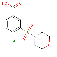 59210-65-0 4-chloro-3-morpholin-4-ylsulfonylbenzoic acid chemical structure