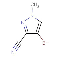 287922-71-8 4-bromo-1-methylpyrazole-3-carbonitrile chemical structure