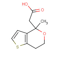 57153-43-2 2-(4-methyl-6,7-dihydrothieno[3,2-c]pyran-4-yl)acetic acid chemical structure