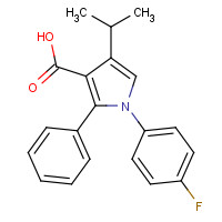 1188264-93-8 1-(4-fluorophenyl)-2-phenyl-4-propan-2-ylpyrrole-3-carboxylic acid chemical structure