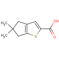 1346672-64-7 5,5-dimethyl-4,6-dihydrocyclopenta[b]thiophene-2-carboxylic acid chemical structure