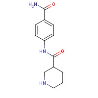 609780-68-9 N-(4-carbamoylphenyl)piperidine-3-carboxamide chemical structure