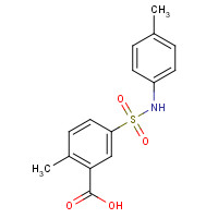 104941-56-2 2-methyl-5-[(4-methylphenyl)sulfamoyl]benzoic acid chemical structure