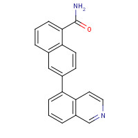 919363-03-4 6-isoquinolin-5-ylnaphthalene-1-carboxamide chemical structure