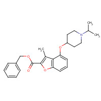 1443207-99-5 benzyl 3-methyl-4-(1-propan-2-ylpiperidin-4-yl)oxy-1-benzofuran-2-carboxylate chemical structure