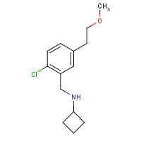 921630-46-8 N-[[2-chloro-5-(2-methoxyethyl)phenyl]methyl]cyclobutanamine chemical structure