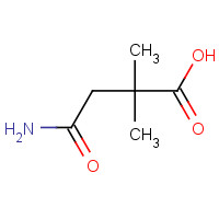 89531-67-9 4-amino-2,2-dimethyl-4-oxobutanoic acid chemical structure