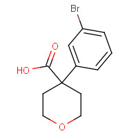179420-77-0 4-(3-bromophenyl)oxane-4-carboxylic acid chemical structure