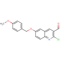 1180526-41-3 2-chloro-6-[(4-methoxyphenyl)methoxy]quinoline-3-carbaldehyde chemical structure