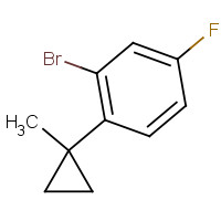 1241898-33-8 2-bromo-4-fluoro-1-(1-methylcyclopropyl)benzene chemical structure