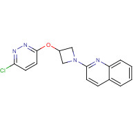 1350607-53-2 2-[3-(6-chloropyridazin-3-yl)oxyazetidin-1-yl]quinoline chemical structure