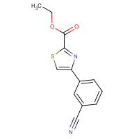 1266520-53-9 ethyl 4-(3-cyanophenyl)-1,3-thiazole-2-carboxylate chemical structure