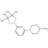 1310383-51-7 2-(4-methylpiperidin-1-yl)-6-(4,4,5,5-tetramethyl-1,3,2-dioxaborolan-2-yl)pyridine chemical structure
