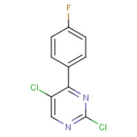 1341200-89-2 2,5-dichloro-4-(4-fluorophenyl)pyrimidine chemical structure
