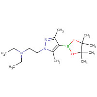 1201789-70-9 2-[3,5-dimethyl-4-(4,4,5,5-tetramethyl-1,3,2-dioxaborolan-2-yl)pyrazol-1-yl]-N,N-diethylethanamine chemical structure