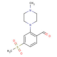 1197193-37-5 2-(4-methylpiperazin-1-yl)-4-methylsulfonylbenzaldehyde chemical structure