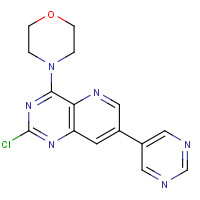 1374208-54-4 4-(2-chloro-7-pyrimidin-5-ylpyrido[3,2-d]pyrimidin-4-yl)morpholine chemical structure
