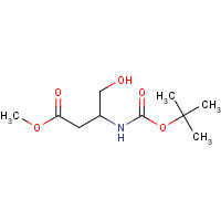 942297-60-1 methyl 4-hydroxy-3-[(2-methylpropan-2-yl)oxycarbonylamino]butanoate chemical structure