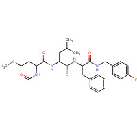 108321-41-1 N-[1-[(4-fluorophenyl)methylamino]-1-oxo-3-phenylpropan-2-yl]-2-[(2-formamido-4-methylsulfanylbutanoyl)amino]-4-methylpentanamide chemical structure