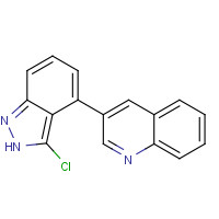 1246307-66-3 3-(3-chloro-2H-indazol-4-yl)quinoline chemical structure